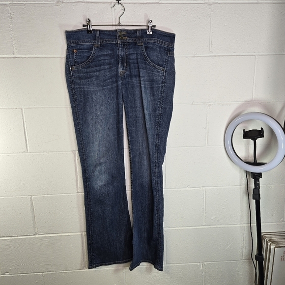 Vtg y2k Hudson signature midrise button flap pocket boot cut flare jeans READ - Picture 8 of 8